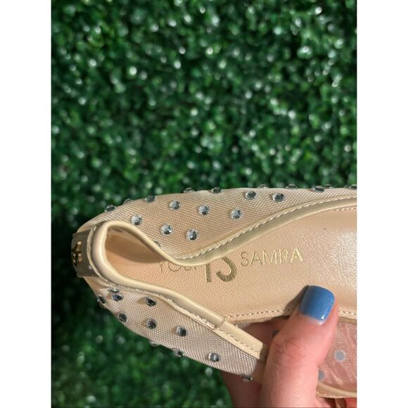 YOSI SAMRA BEIGE SADIE FLATS SIZE 7.5 - Picture 4 of 5